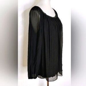 LE MARAIS SILK PEASANT BLOUSE